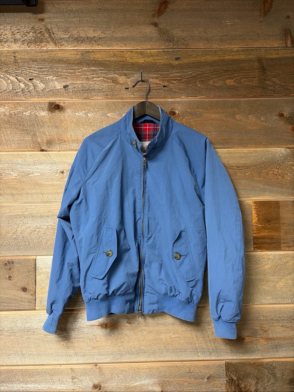 Baracuta G9 Pale Blue Men's Harrington Bomber Jacket Size 40 England